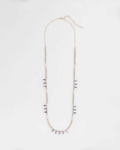 Purple Beaded Single Strand Necklace - Chico's