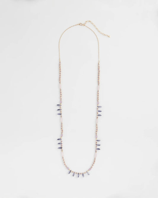 Purple Beaded Single Strand Necklace - Chico's