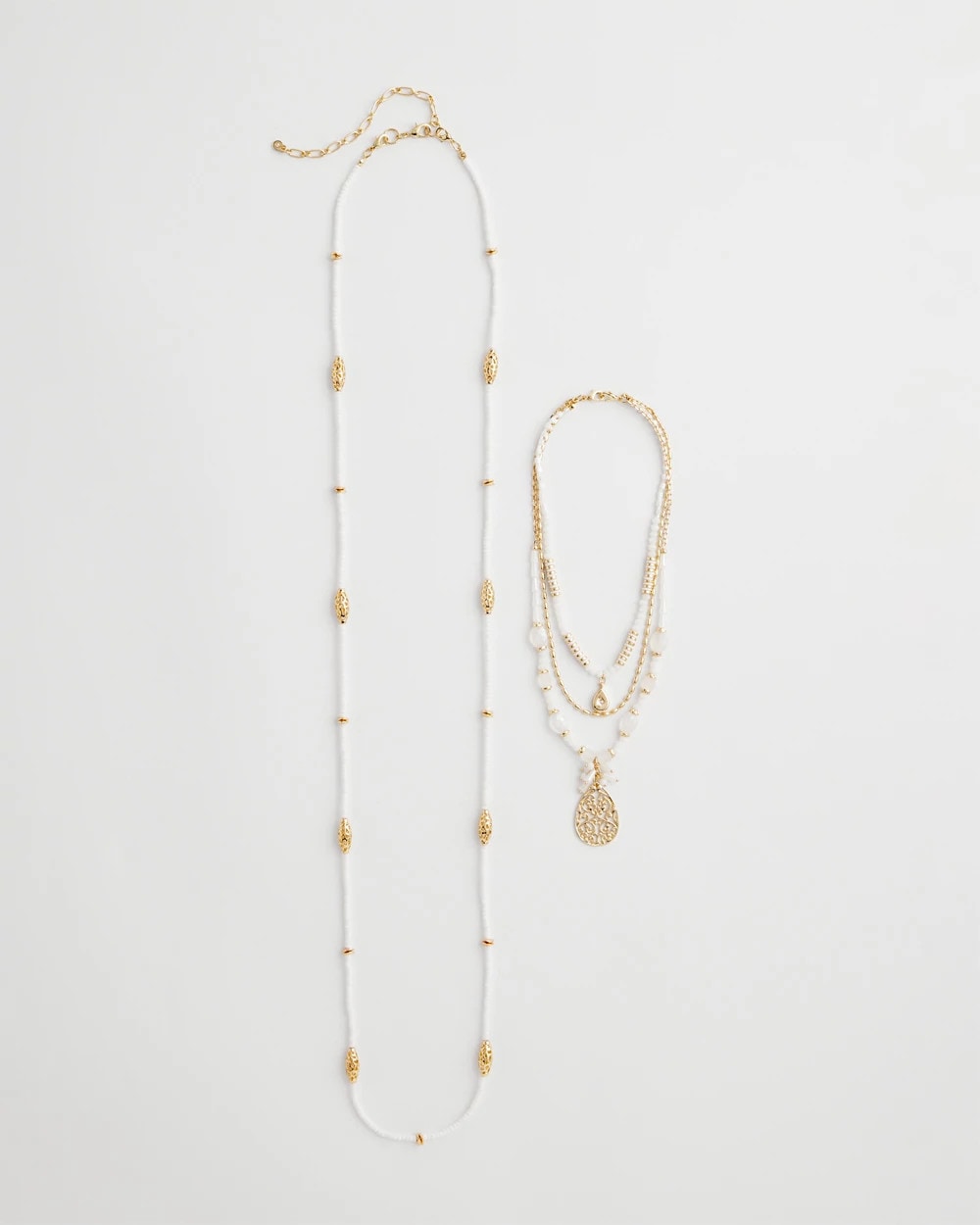 Convertible Beaded Pendant Necklace - Chico's