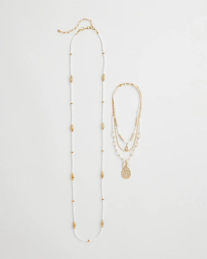 Convertible Beaded Pendant Necklace - Chico's