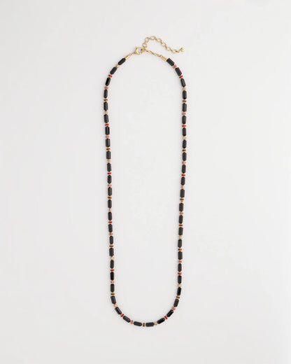 Art Deco Bar Bead Long Necklace - Chico's