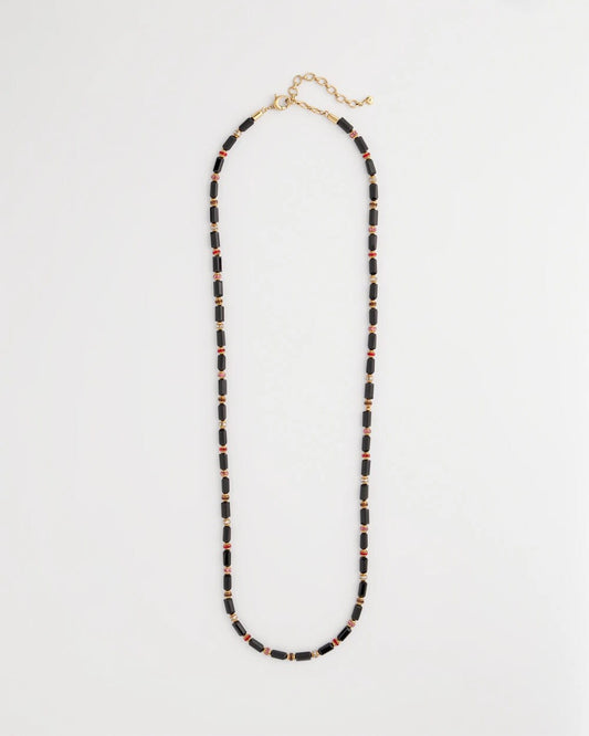 Art Deco Bar Bead Long Necklace - Chico's