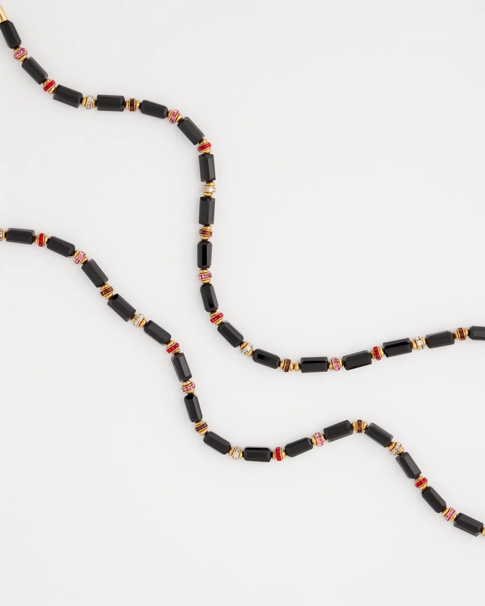 Art Deco Bar Bead Long Necklace - Chico's