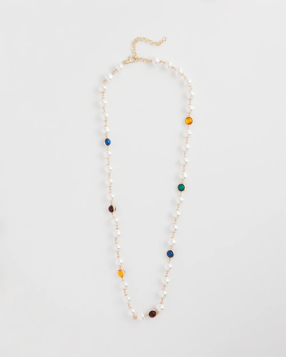 Beaded Faux Pearl Single-Strand Necklace - Chico's