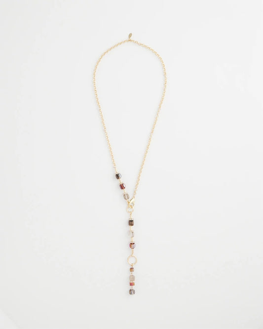 Art Deco Geo Glass Bead Y-Necklace - Chico's