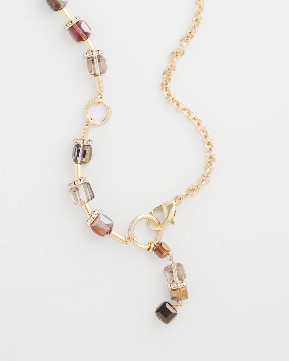 Art Deco Geo Glass Bead Y-Necklace - Chico's