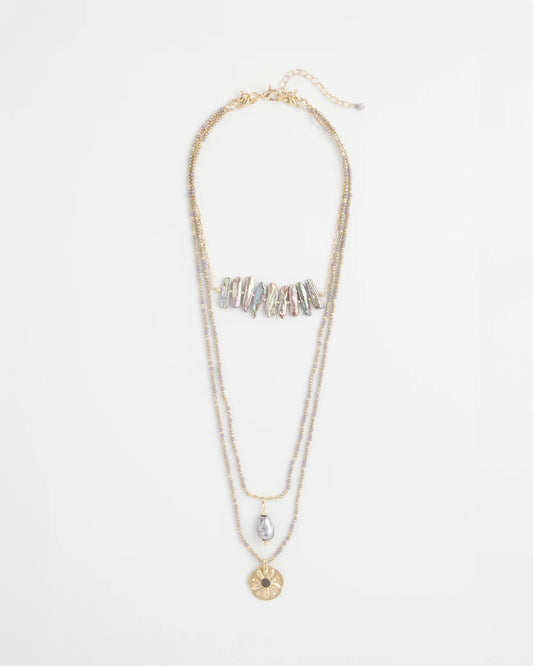 Convertible Abalone Pendant Necklace - Chico's