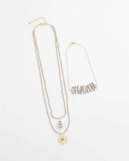 Convertible Abalone Pendant Necklace - Chico's