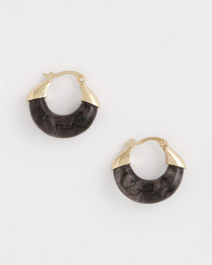 Marble Gold Hoop Earrings - Chico's