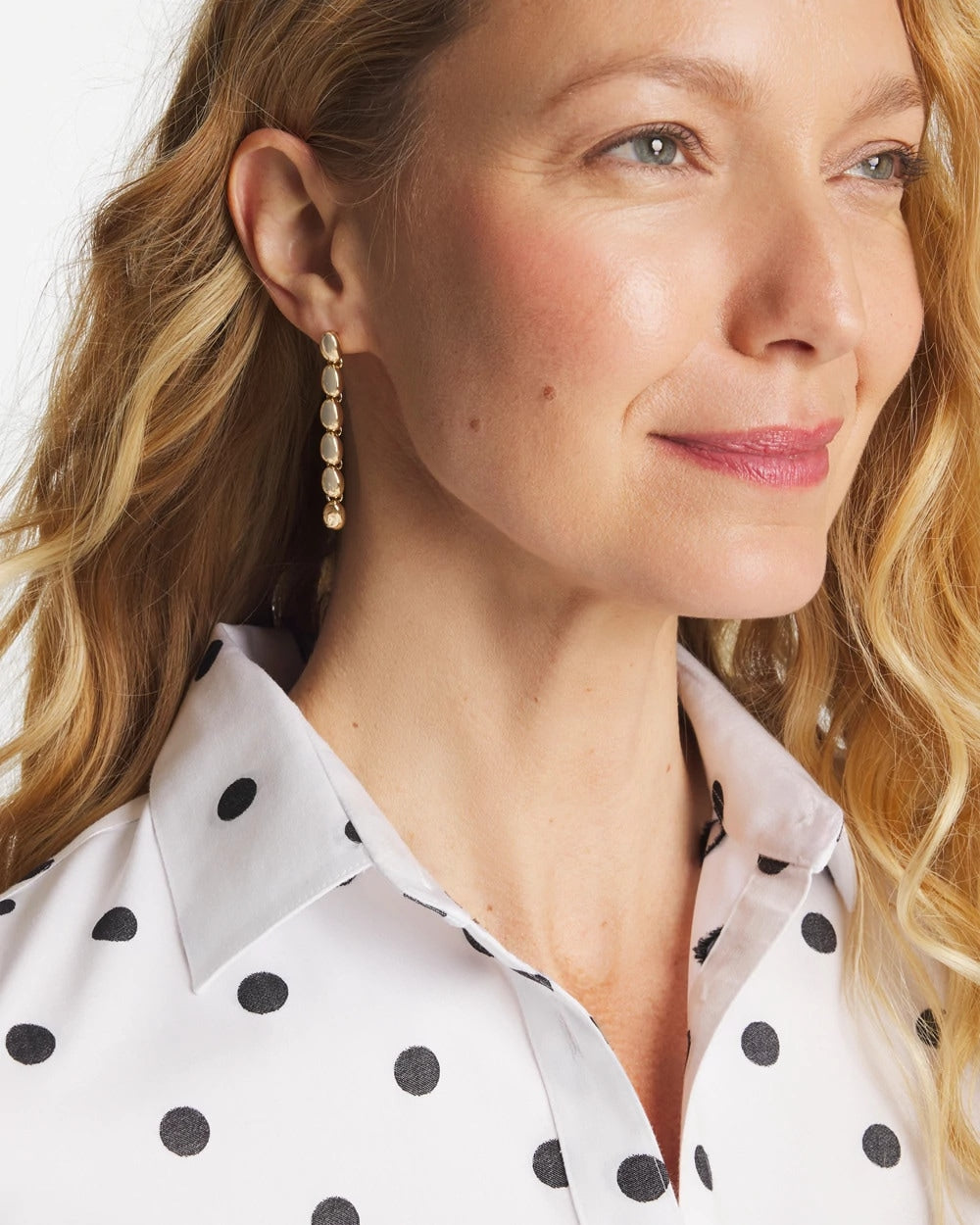 Gold Linear Beaded Earrings - Chico's