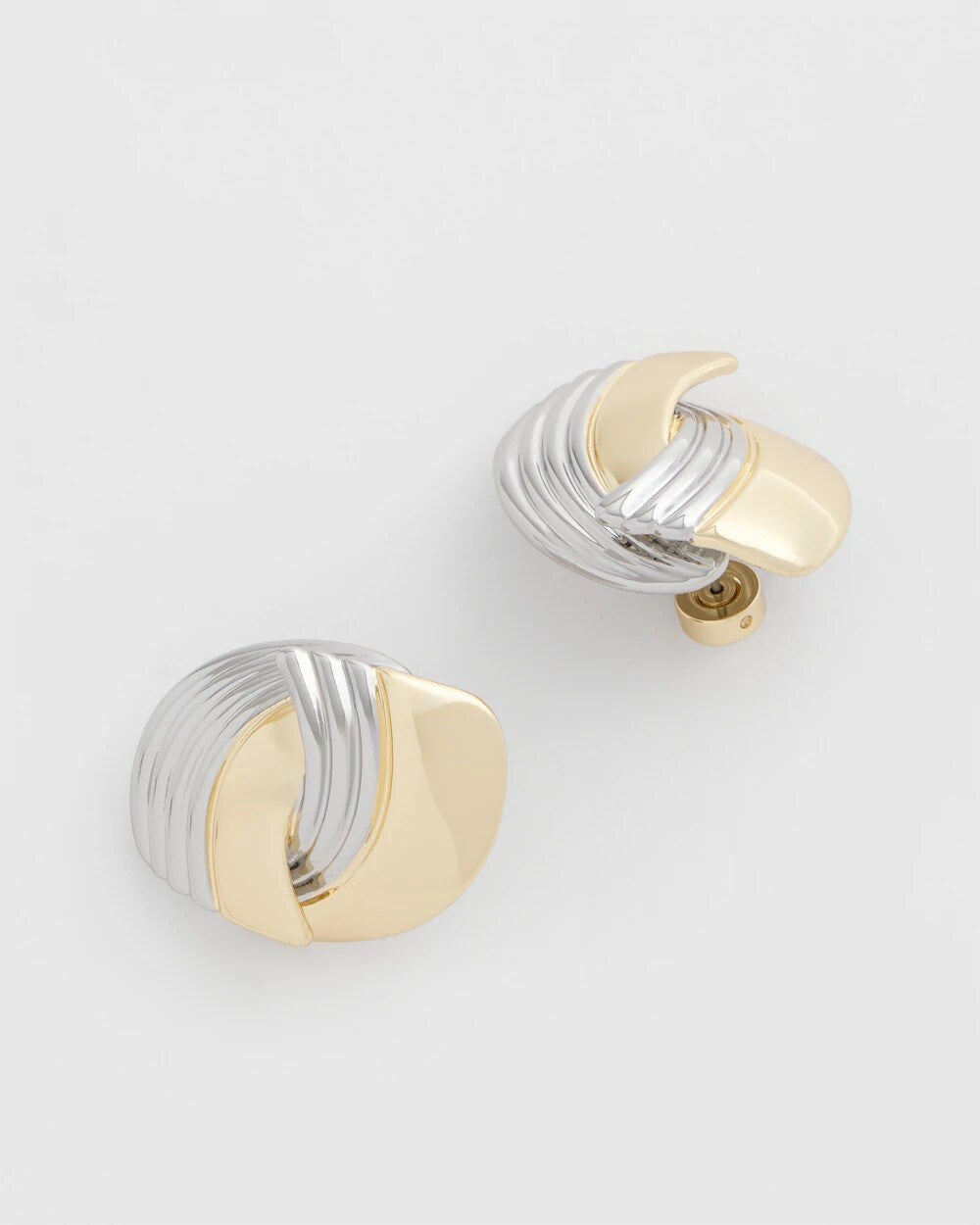 Mixed Metal Stud Earrings - Chico's