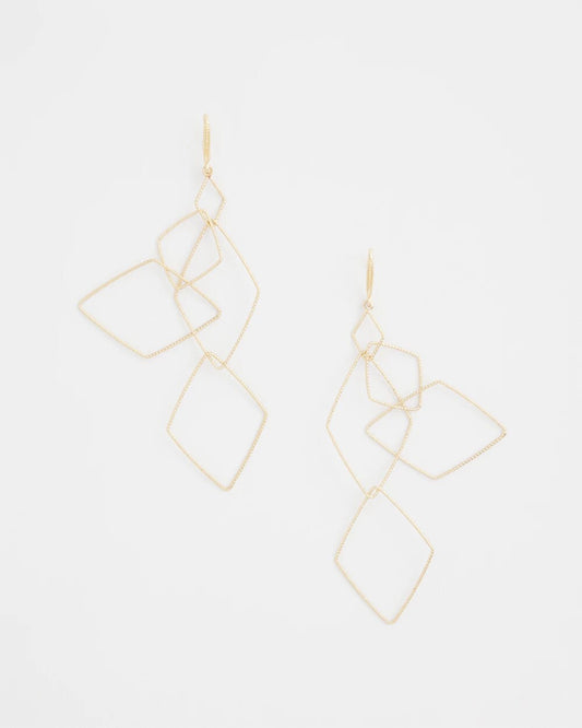 Diamond Shaped Linear Earrings - Chico's