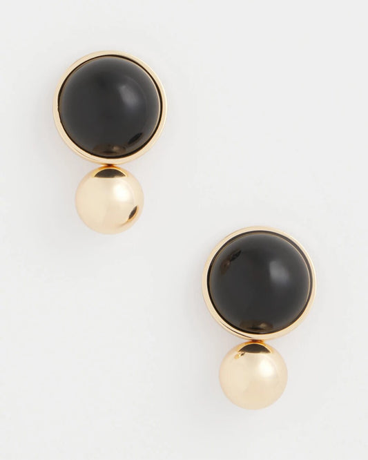 Black Sphere Drop Earrings - Chico's