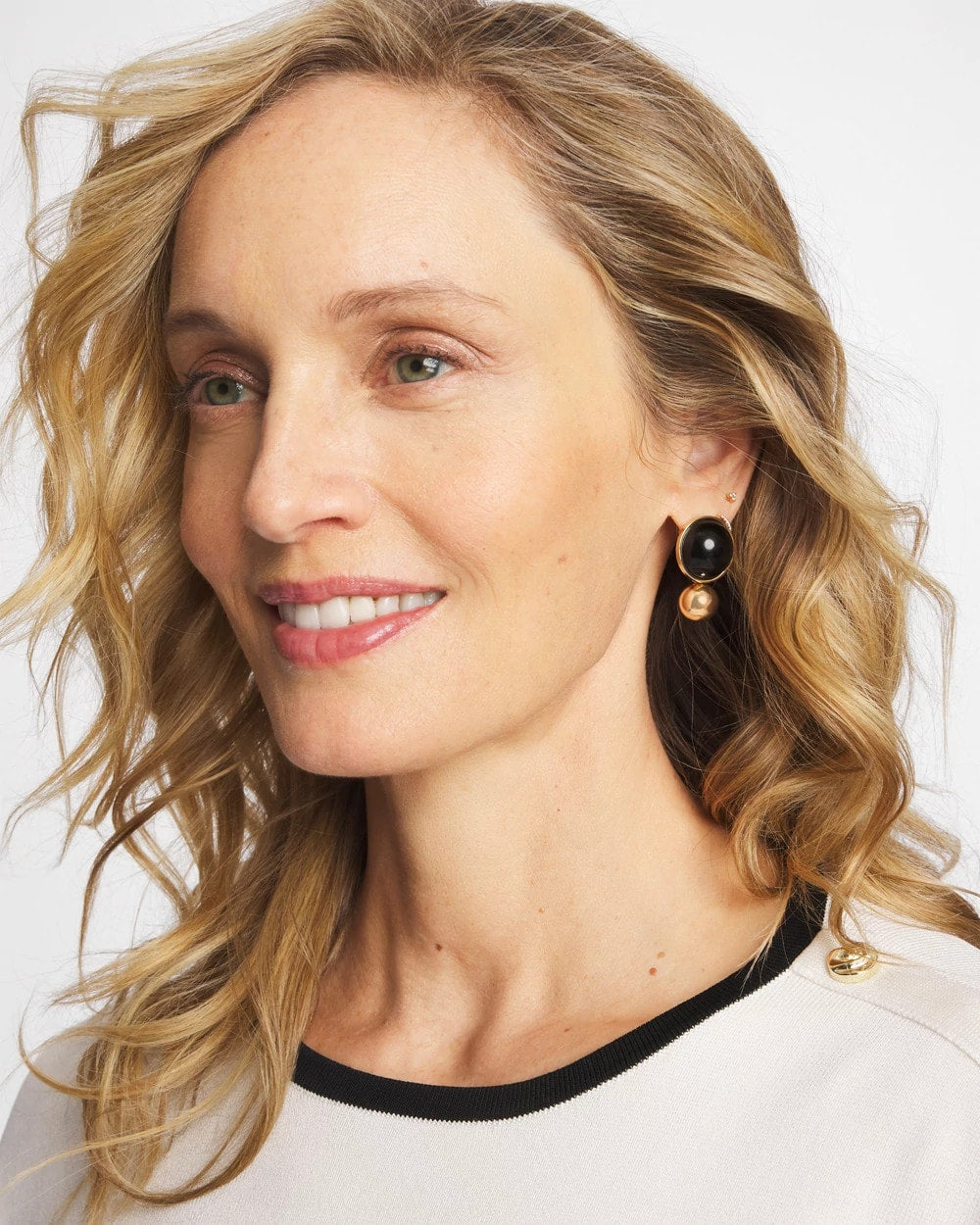 Black Sphere Drop Earrings - Chico's