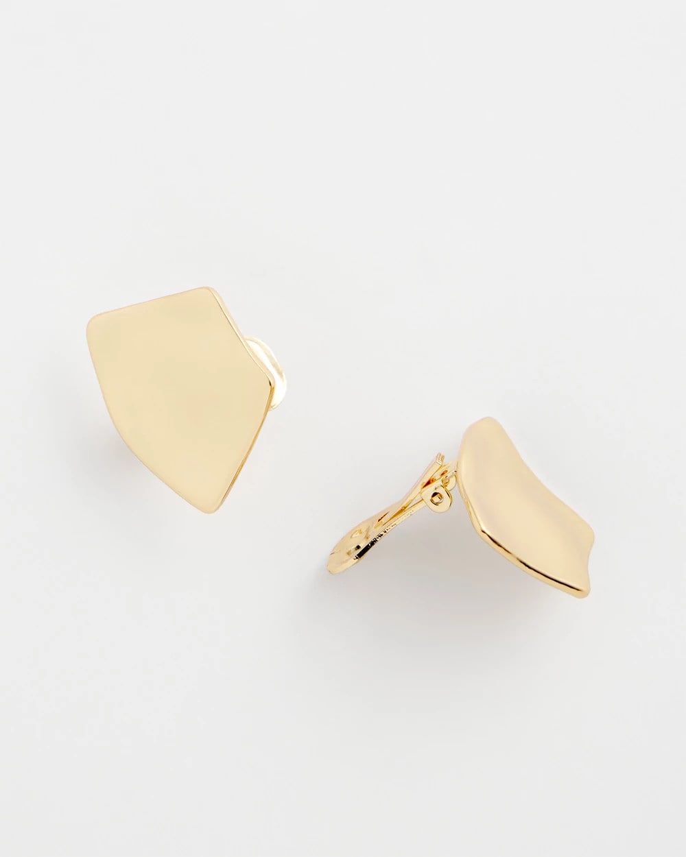 Gold Fan Clip On Earrings - Chico's