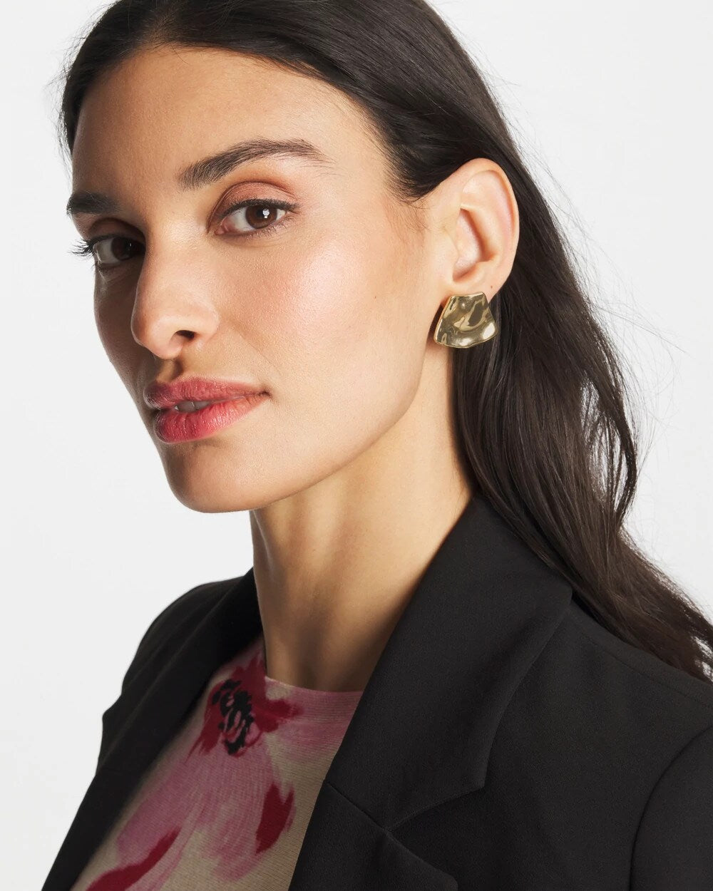 Gold Fan Clip On Earrings - Chico's