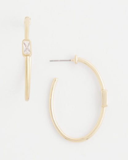 Gold Oval Hoop Earrings - Chico's