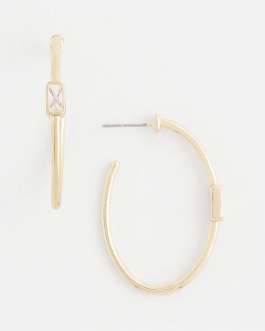 Gold Oval Hoop Earrings - Chico's