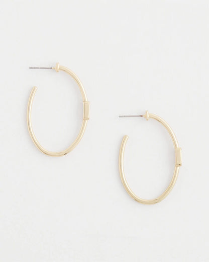 Gold Oval Hoop Earrings - Chico's