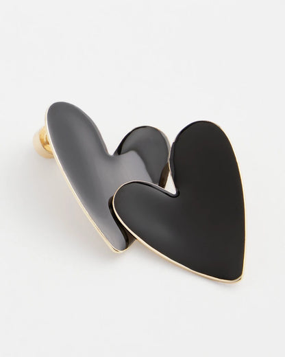 Black Heart Earrings - Chico's