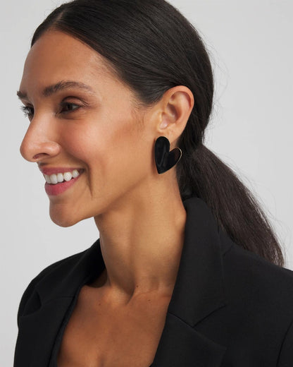 Black Heart Earrings - Chico's