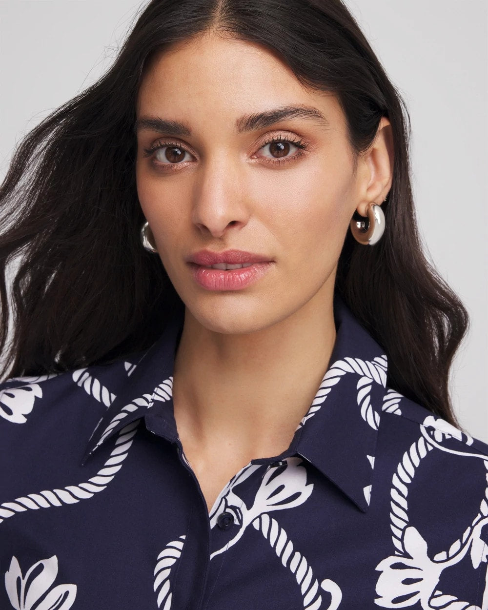 Silver Puff Hoop Earrings - Chico's