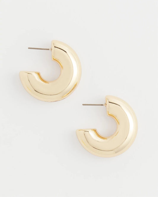 Gold Puff Hoop Earrings - Chico's