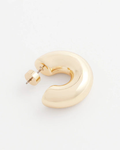 Gold Puff Hoop Earrings - Chico's