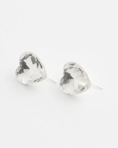 Crystal Heart Gem Drop Earrings - Chico's