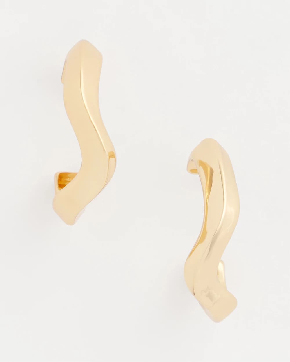 Gold Wavy Hoop Earrings - Chico's