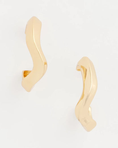 Gold Wavy Hoop Earrings - Chico's