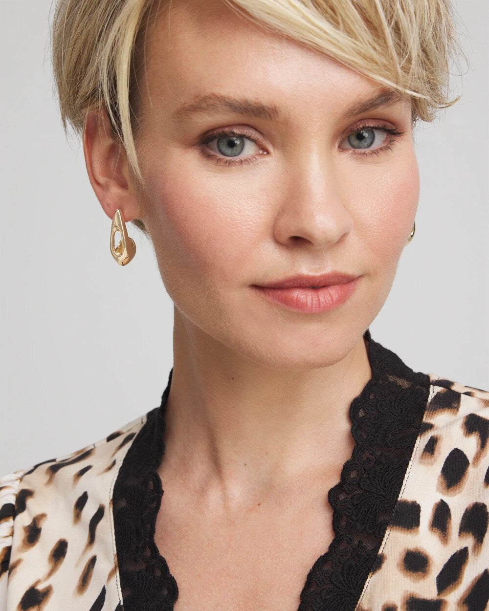 Gold Puff Hoop Earrings - Chico's