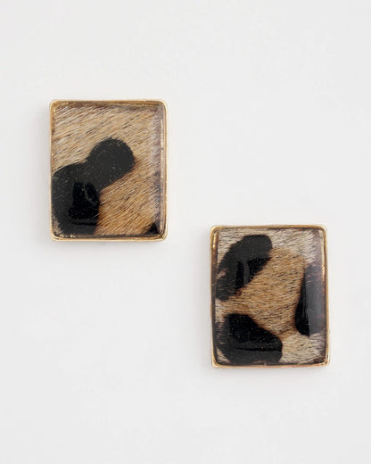 Chico's Originals Animal Square Stud Earrings - Chico's