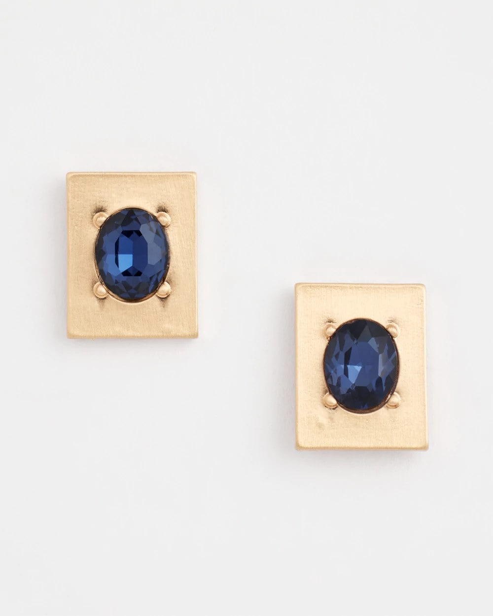 Blue & Gold Stud Earrings - Chico's