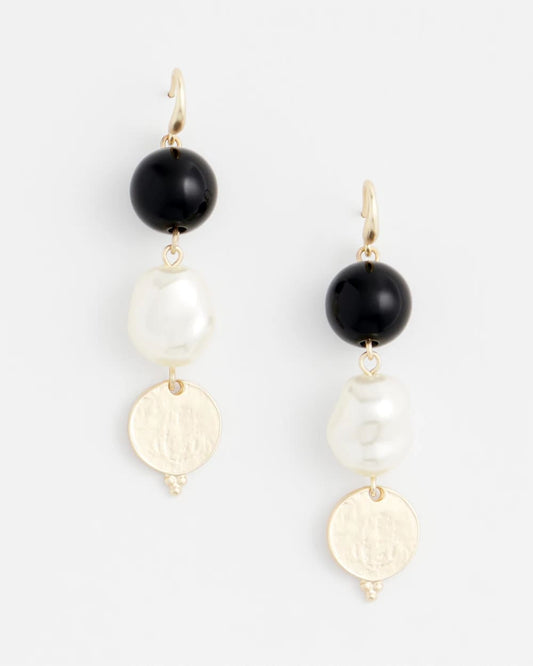 Linear Gold Pearl Earrings - Chico's