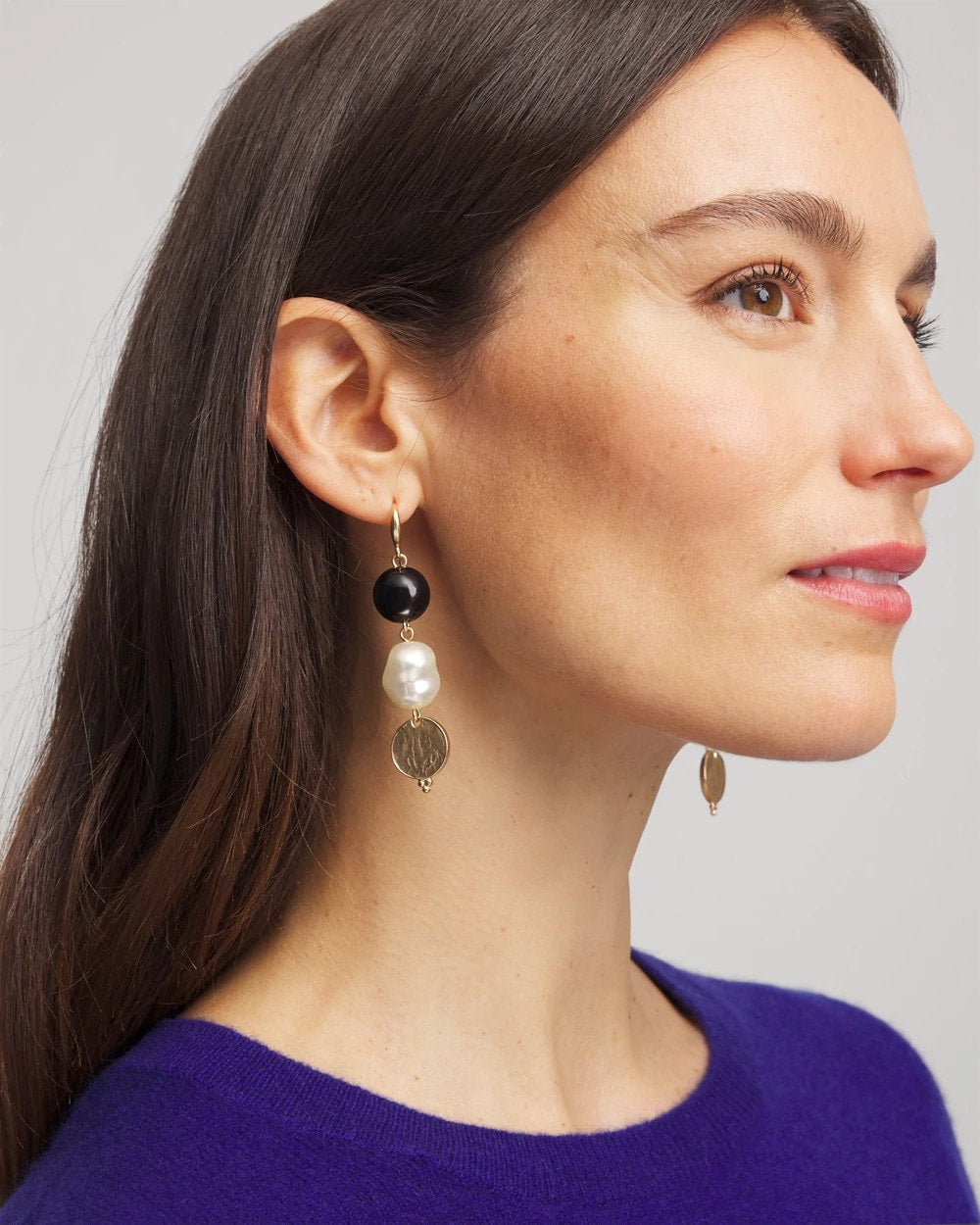Linear Gold Pearl Earrings - Chico's