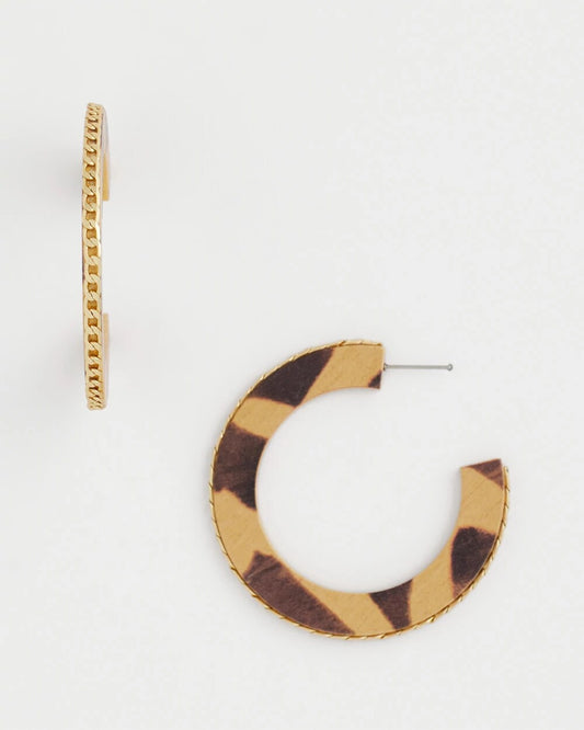 Animal Wood Hoop Earrings - Chico's