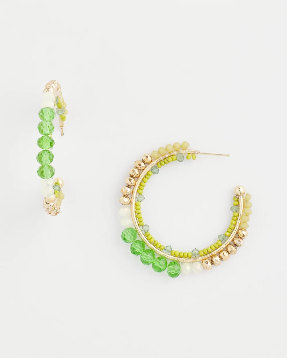 No Droop® Beaded Hoop Earrings - Chico's
