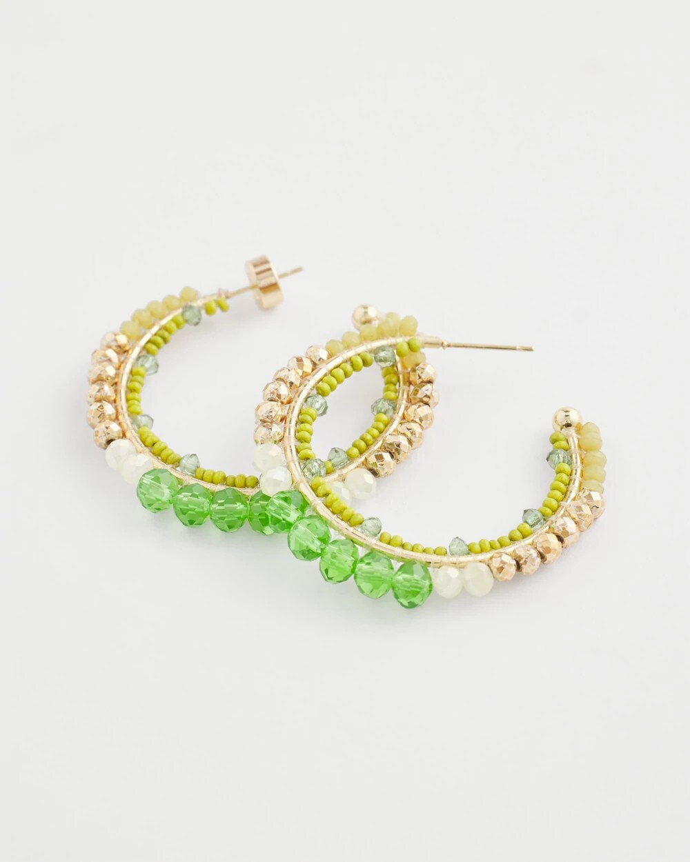 No Droop® Beaded Hoop Earrings - Chico's