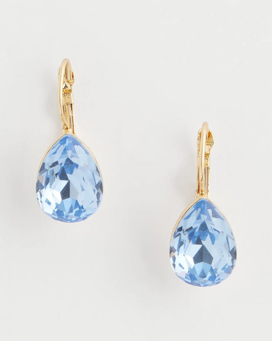 Aqua Gem Teardrop Earrings - Chico's