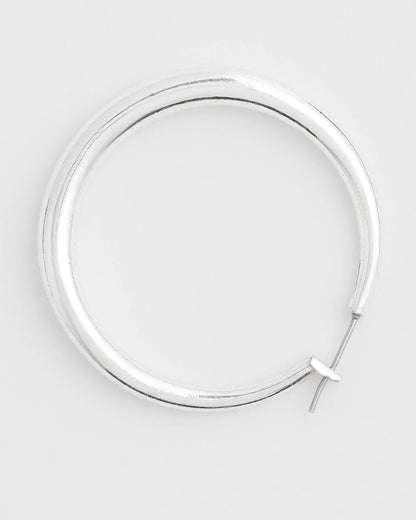 Cassie Silver-Tone Hoop Earrings - Chico's