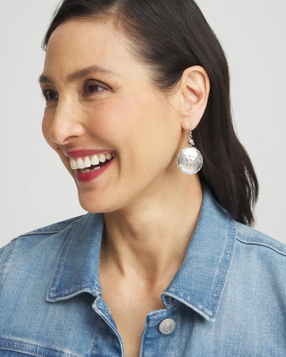 Tayla Drop Silver Earrings - Chico's