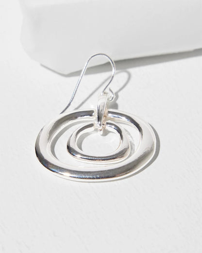Silver Tone Drop Pendant Earrings - Chico's