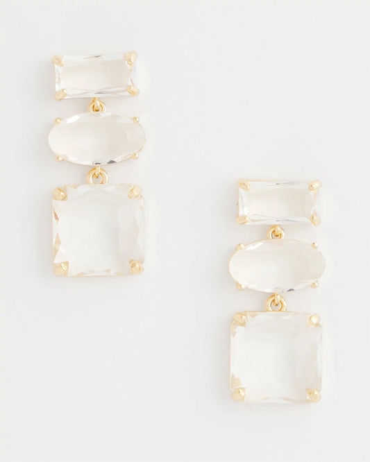 Neutral Faceted Drop Earrings - Chico's