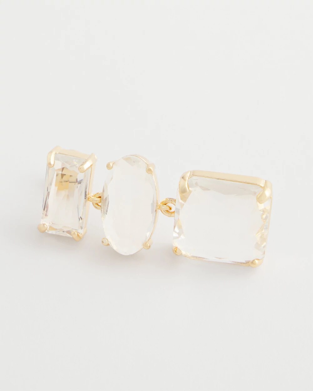 Neutral Faceted Drop Earrings - Chico's