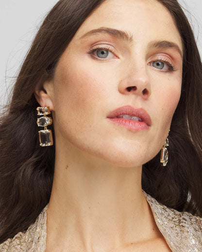Neutral Faceted Drop Earrings - Chico's
