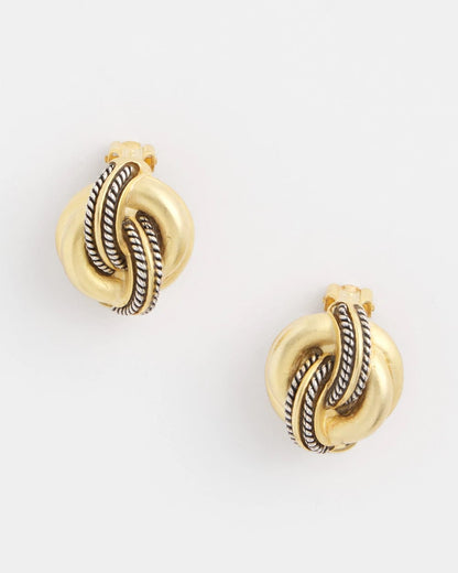 No Droop™ Gold Knot Clip-On Earrings - Chico's
