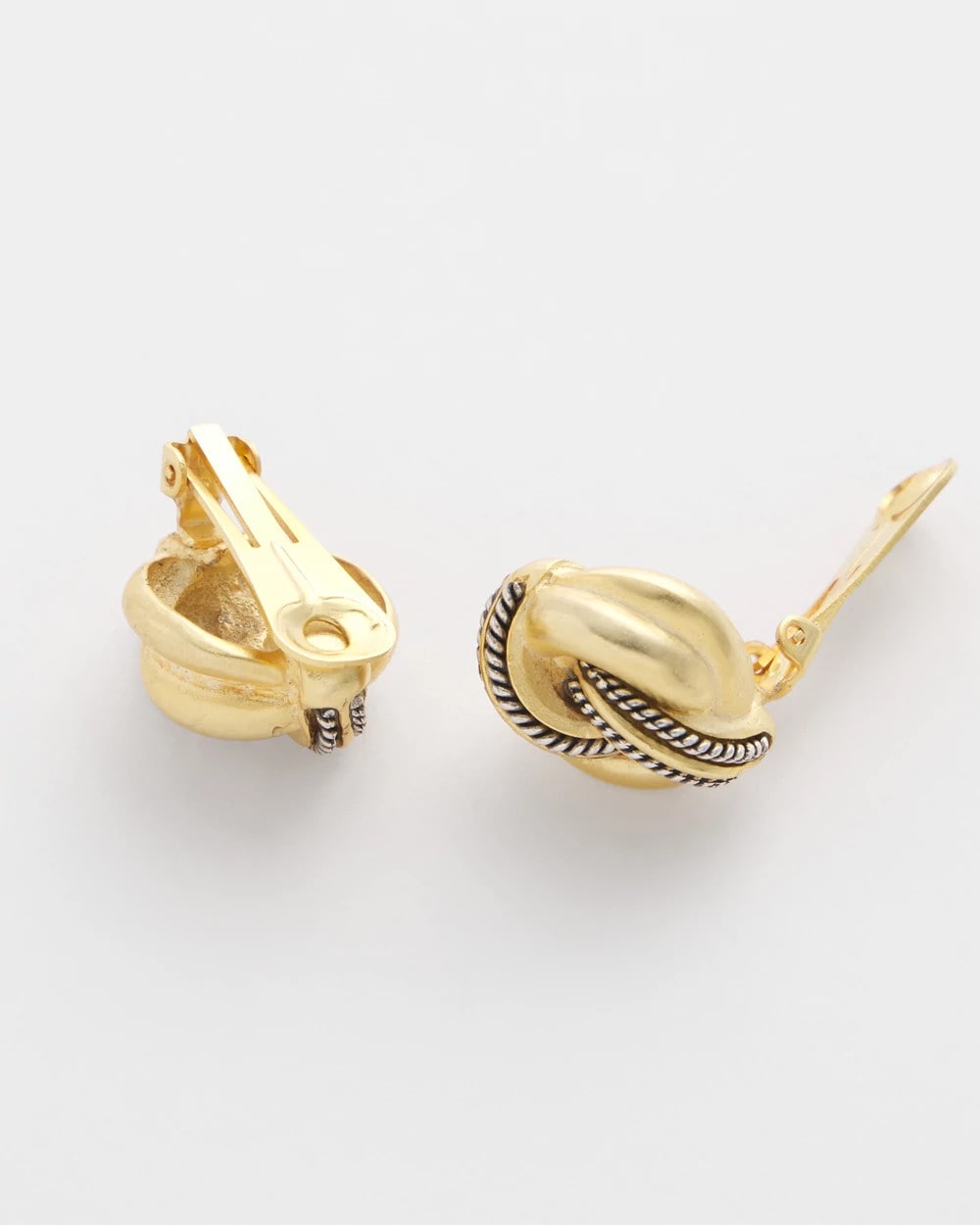 No Droop™ Gold Knot Clip-On Earrings - Chico's