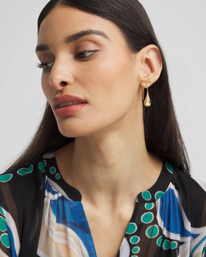 No Droop™ Gold Tone Teardrop Threader Earrings - Chico's