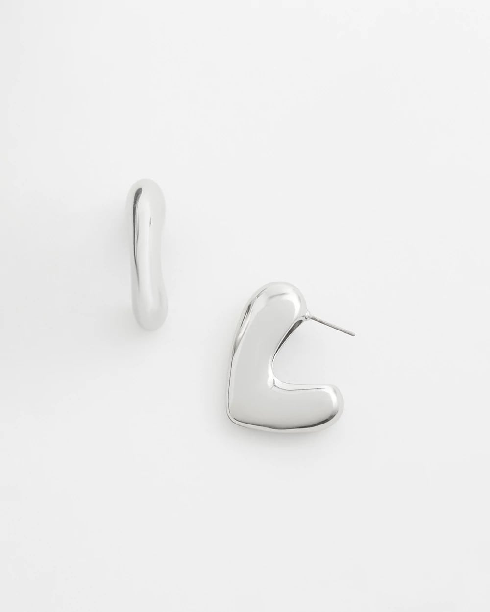 No Droop® Silver Tone Mini Hoops - Chico's